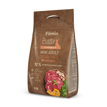Fitmin dog Purity Grain Free Adult Mini Beef 4kg