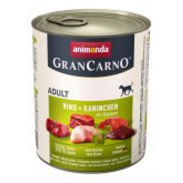 Grancarno konzerva hovězí, králík + bylinky 800g