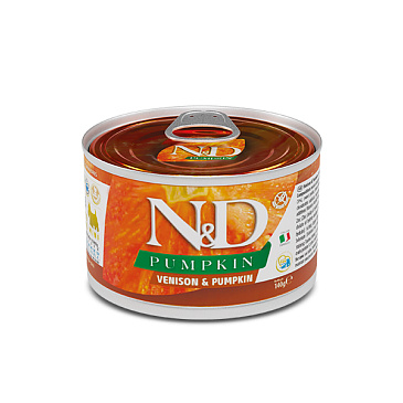N&D PUMPKIN Dog konz. Venison & Pumpkin Mini 140 g
