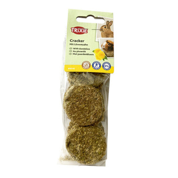 Trixie Cracker, sušenky pro hlodavce s pampeliškou, ⌀ 4 cm / 150 g