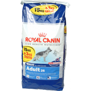 Royal Canin Maxi Adult 15kg + 3kg zdarma