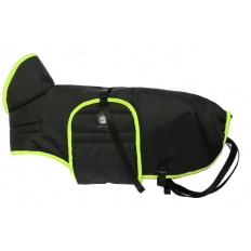 Zero DC Zimní vesta - S BAREVNÝM LEMEM  černá + neon zelená 50cm