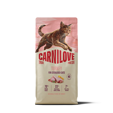 Carnilove True Fresh Cat Turkey for Sterilized Adult 6 kg