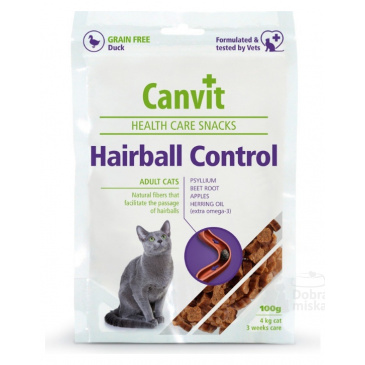 Canvit snack cat Hairball Control 100g 