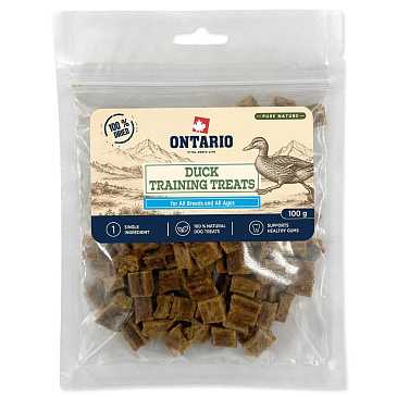 Pochoutka Ontario Pure Nature kachní výcviková 100g