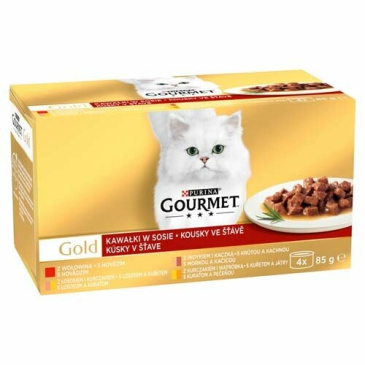 Gourmet Gold multipack - kousky ve šťávě 4 x 85g