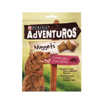 ADVENTUROS Nuggets 90g s kančí příchutí