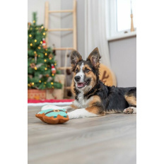 Xmas Santa - hračka pro psy 22 cm, bez zvuku, plyš