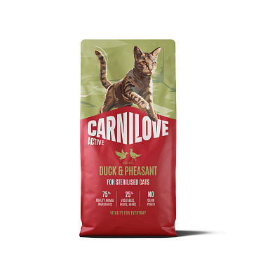 Carnilove Active Cat Duck & Pheasant for Sterilised Adult 6 kg
