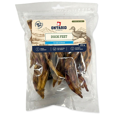 Pochoutka Ontario Pure Nature kachní pařátky sušené 250g
