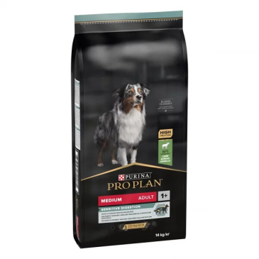 Pro Plan Medium Adult Sensitiv Digestion 14kg jehněčí 