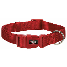 Nylonový obojek PREMIUM, červená S-M 30-45cm/15mm