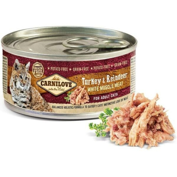 Carnilov konzerva Turkey&Reindeer Cat 100g