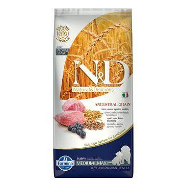 N&D LG DOG mini adult M/L Lamb & Blueberry 2,5kg