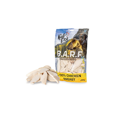KIDDOG B.A.R.F. 100 % Chicken Breast freeze dried - čisté maso sušené mrazem 220 g