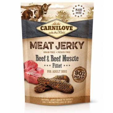 Carnilove Dog Jerky Beef with Beef Muscle Fillet 100g