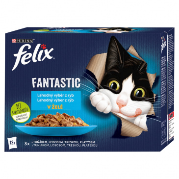 FELIX Fantastic výběr z ryb v želé 12 x 85 g