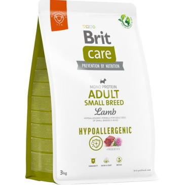 Brit Care Hypoallergenic Adult Small Breed Lamb 3 kg