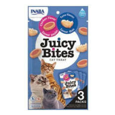 Inaba Juicy Bites cat snack kuře a tuňák - 3packs