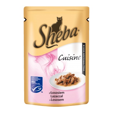 Sheba kapsička Selection in Sauce s Lososem 85g