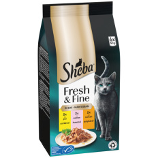 Sheba Fresh & Fine kapsičky kuřecí, losos, krůta 6 x 50g