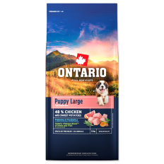 Ontario Puppy & Junior Large Chicken & Sweet Potatoes 12 kg