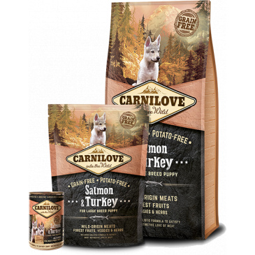 Carnilove Salmon & Turkey for large breed puppy 12kg