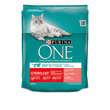 Purina ONE Sterilcat s lososem a pšenicí 1,4 kg
