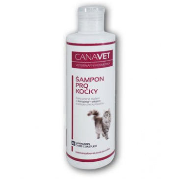 CANAVET šampon pro kočky s antipar.přísadou Canabis CC 250ml