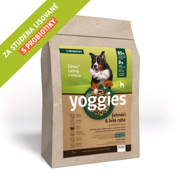 Yoggies jehněčí a bílá ryba 2kg 