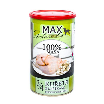 Konzerva MAX deluxe 3/4 KUŘE s dršťkami 1200g