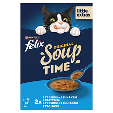 FELIX Soup polévka pro kočky, rybí výběr 6ks x 48g
