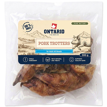 Pochoutka Ontario Pure Nature vepřové pacičky sušené 300g