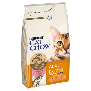 Purina Cat Chow adult tuňák a losos 1,5kg