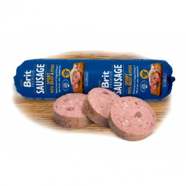 Brit Sausage 800g sport hovězí a ryba