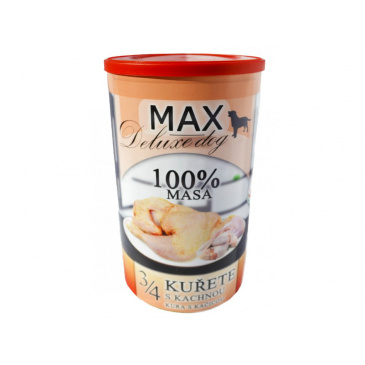 Konzerva MAX deluxe 3/4Kuřete s kachnou 1200g