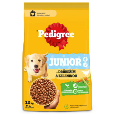 Pedigree Junior s kuřecím masem 12 kg