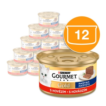 Gourmet Gold s hovězím - paštika 12 x 85g