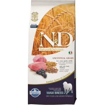 N&D Low Grain Dog Adult M/L Lamb & Blueberry 12 kg