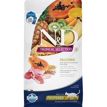 N&D TROPICAL SELECTION Cat LG Lamb Neutered Adult 1,5 kg