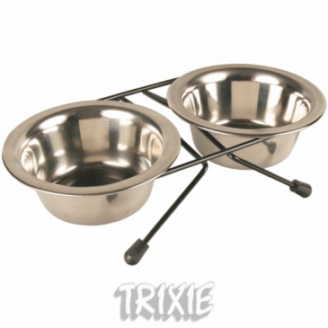 Miska Trixie nerez stojánek 2x1,8l