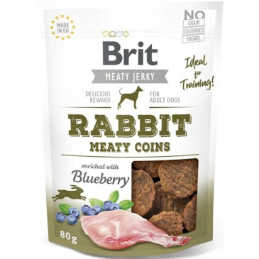 Brit Jerky Rabbit Meaty Coins 80g