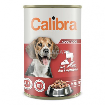 Calibra Dog konz. Beef,liver&veget. in jelly 1240g NEW