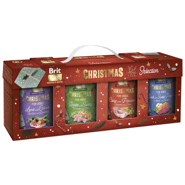 Brit Care Dog Christmas cans selection - 4x vánoční konzerva 400 g