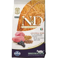 N&D ANCESTRAL GRAIN Cat LG Lamb, Spelt, Oats & Blueberry Adult 300 g