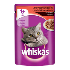 Whiskas kapsička 85 g Hovězí ve šťávě