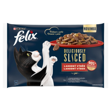 FELIX Deliciously Sliced lahodný výběr v želé 4 x 80g