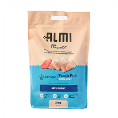ALMI Mini Adult Fresh fish with beef 3kg 