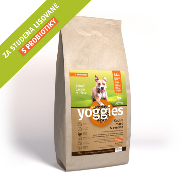 Yoggies Active Kachna a zvěřina 20kg