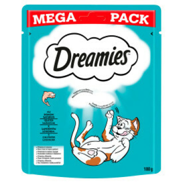 Dreamies Big Bag s lososem 180 g